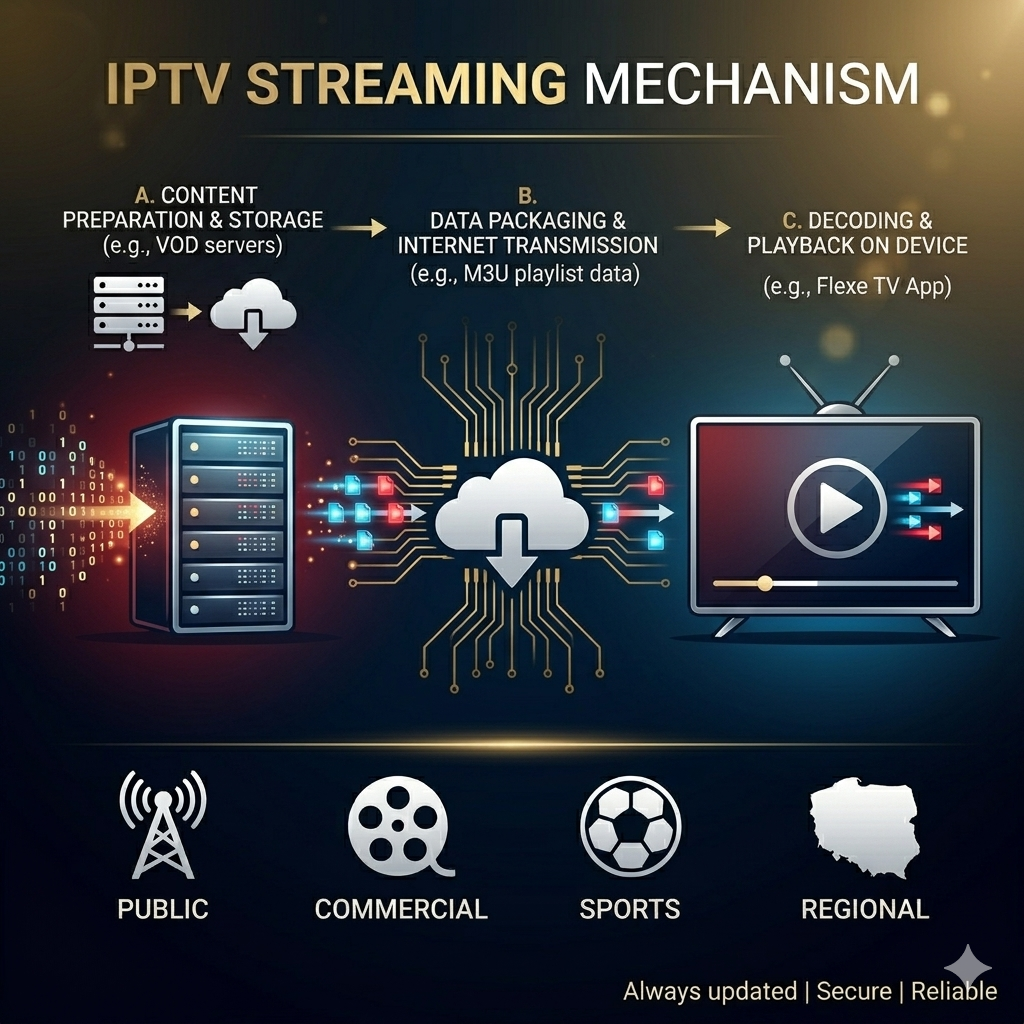 how does iptv streaming work