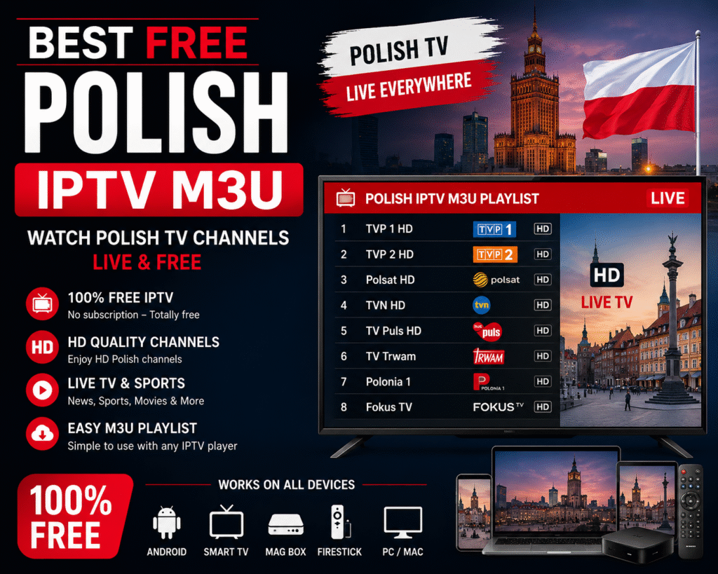 best free polish iptv m3u