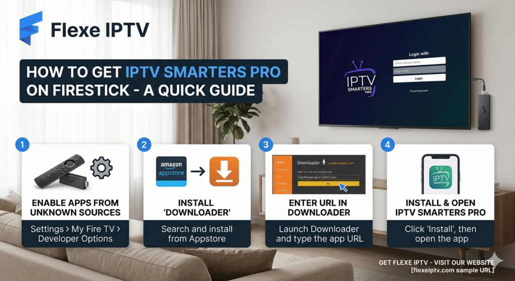 how to get iptv smarters pro on firestick