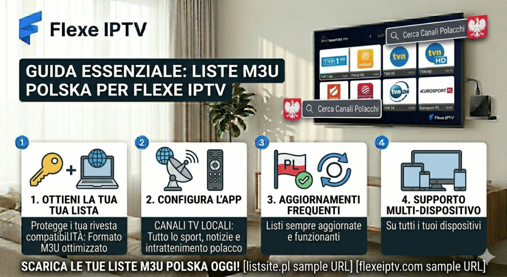 listy m3u polska
